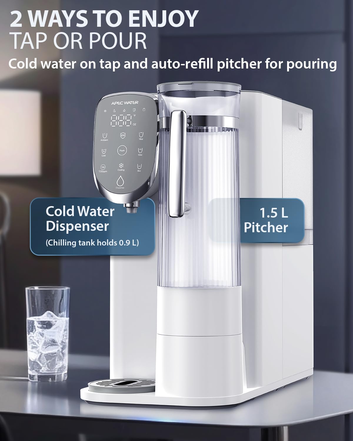 ROCT C1 Countertop Reverse Osmosis Water Filter (Countertop RO System)
