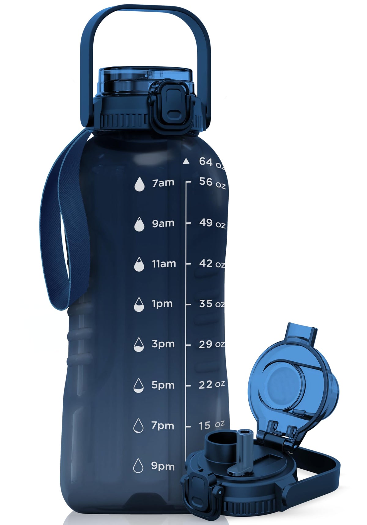 64 oz Water Bottle with Handle (64 Ounces / Nebula)
