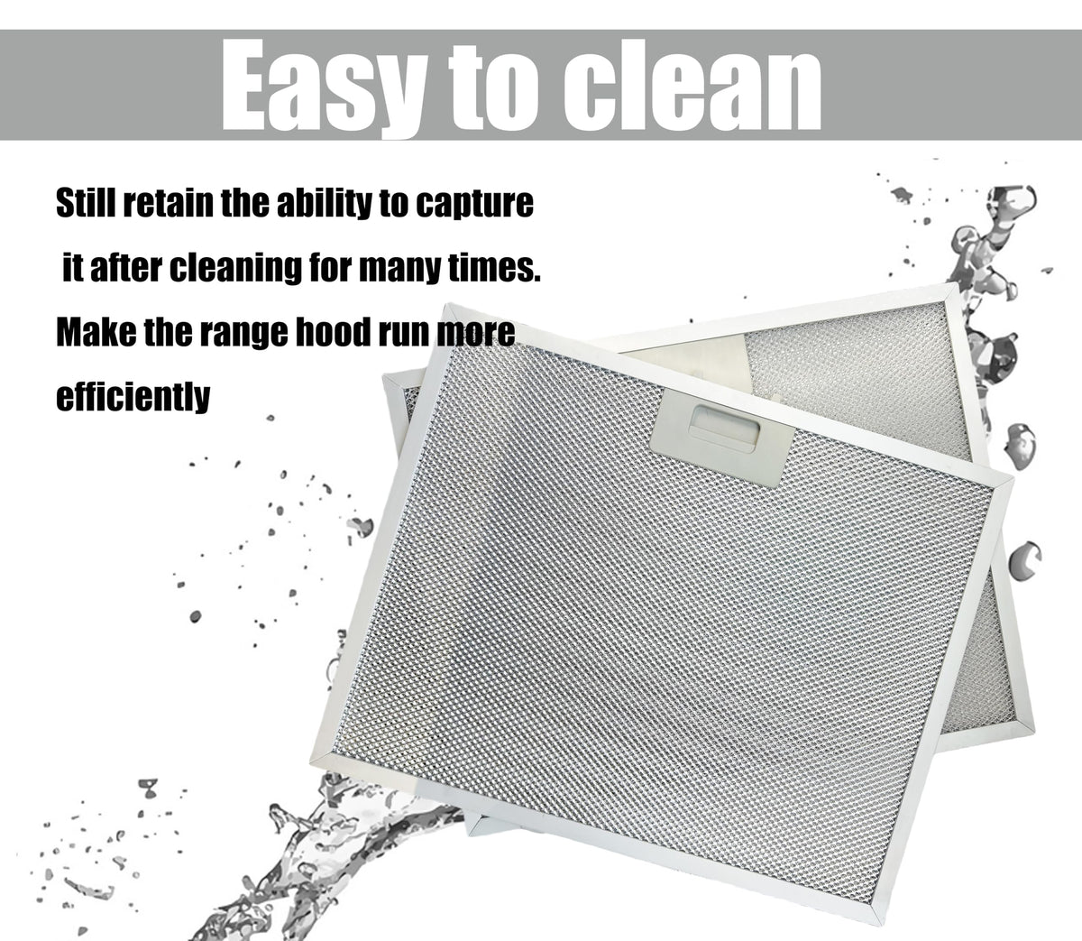 WB02X11011 Range Hood Grease Filter Compatible with GE JV636H1SS JV636H2SS JV536H1SS JV536H2SS JV535H1WW JV635H1BB JV635H2CC 14