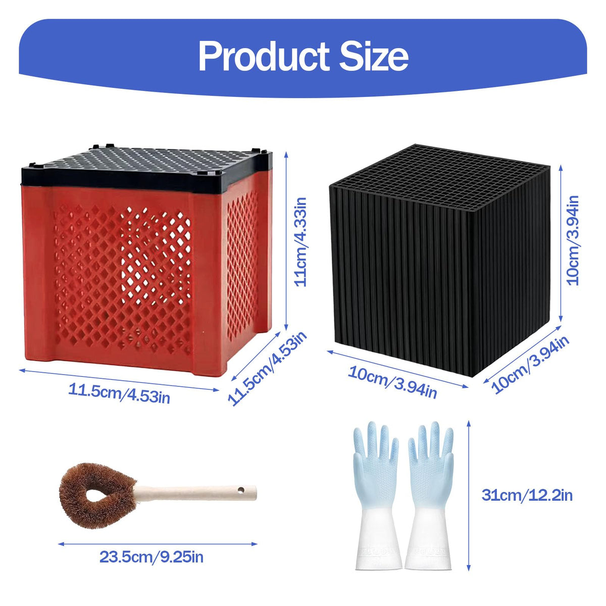 2PCS Pure Cube Water Trough Filter (RED)