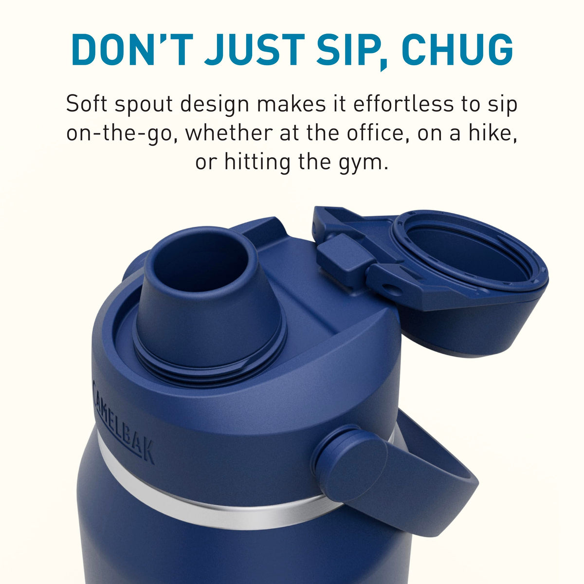 Thrive Chug Water Bottle 32oz (32 Ounces / Navy)