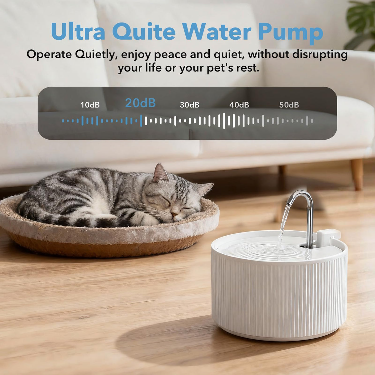 Ceramic Cat Water Fountain