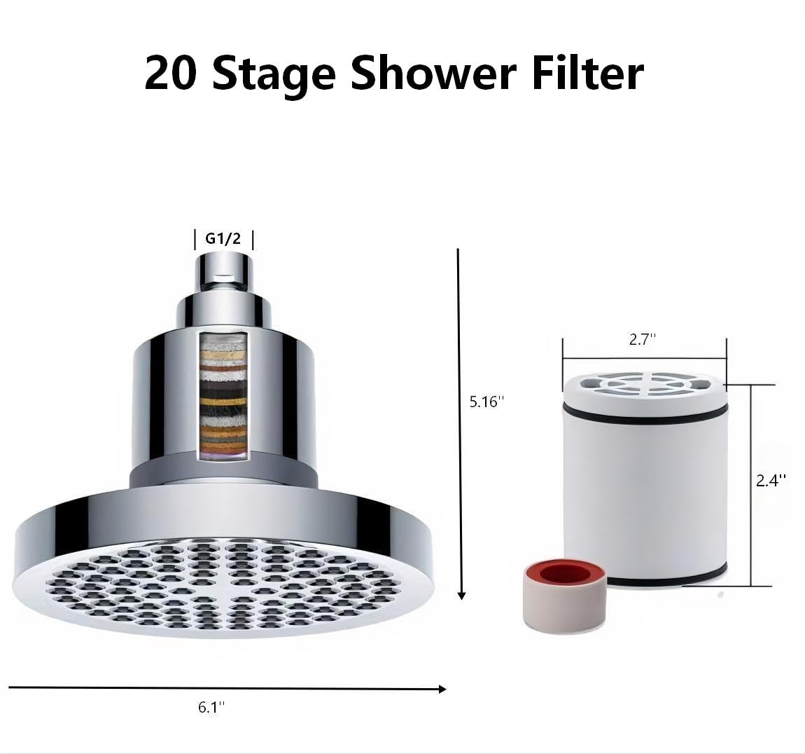 Hard Water Shower Filter (Minimalist)