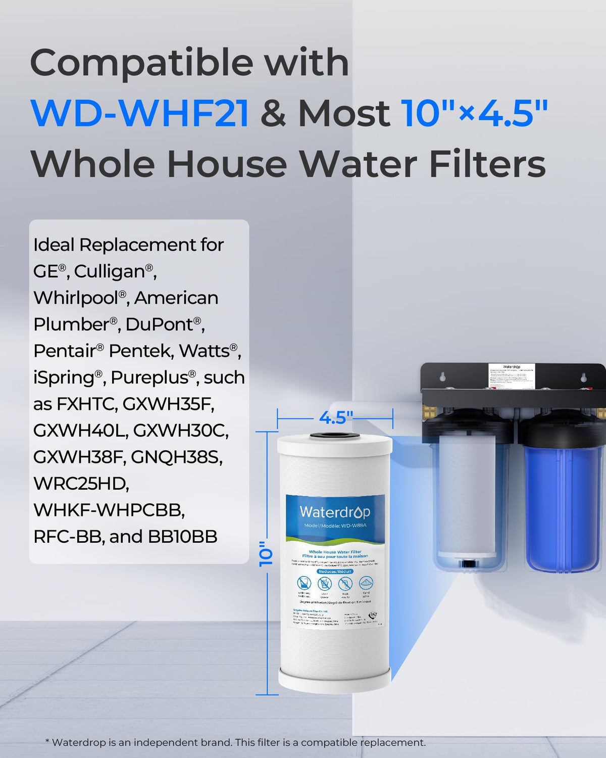 FXHTC Sediment and Carbon Water Filter for GE® FXHTC (3 Count (Pack of 1))