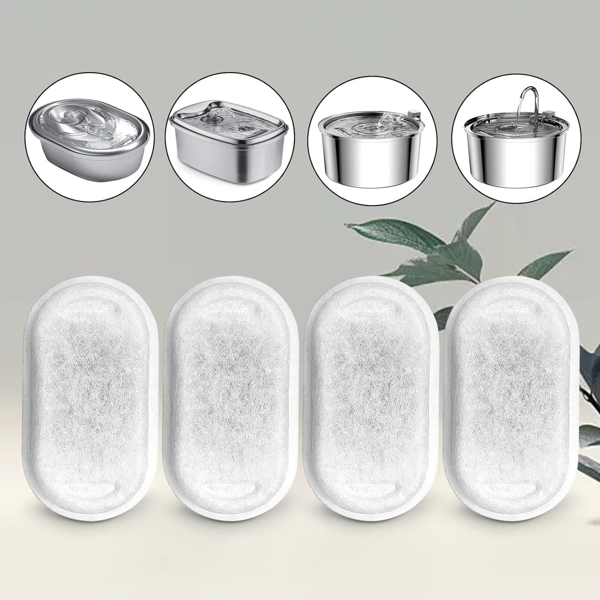 Cat Water Fountain Filters for 108