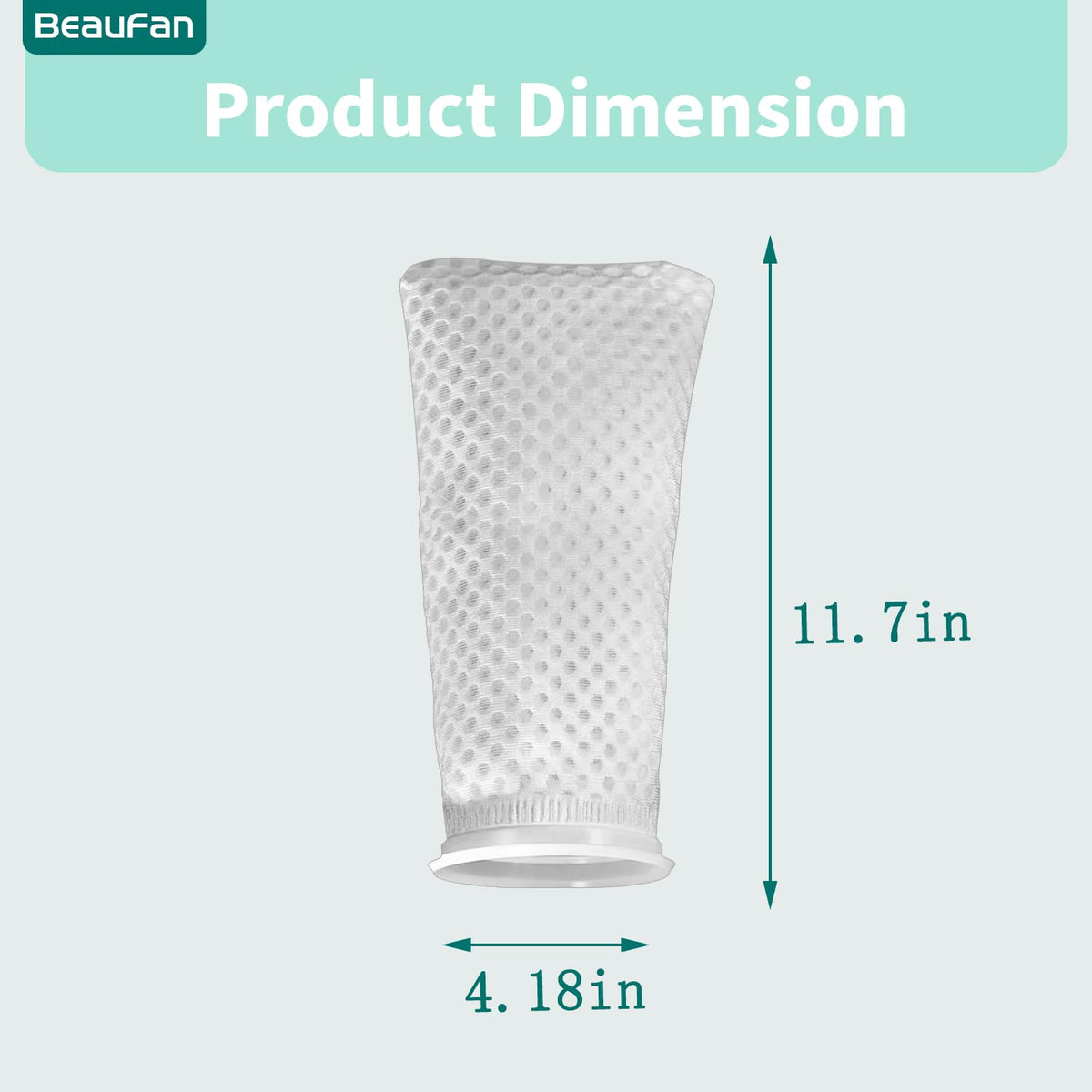 20 Pack 4 Inch 150 Micron Honeycomb Filter Socks for Fish Tank (20 Pack 4" Filter Sock)