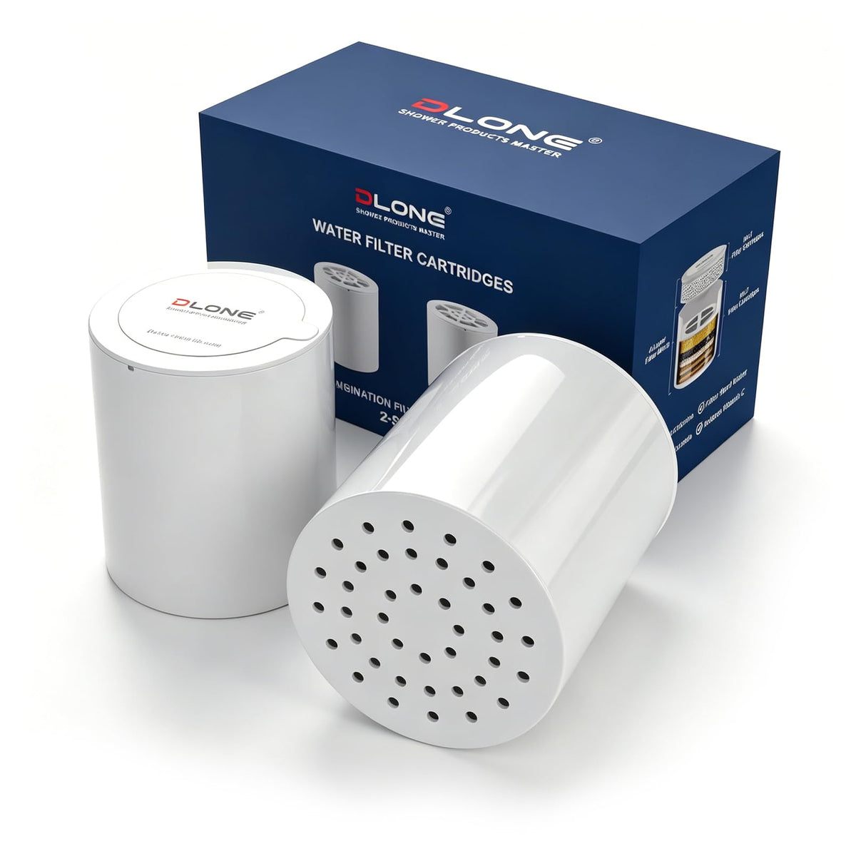 Shower Head Replaceable Filter Cartridge (Ivory)