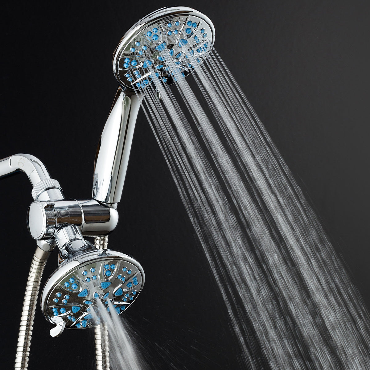 for California (1.8 Gallons Per Minute / Chrome / Aqua Blue Jets)