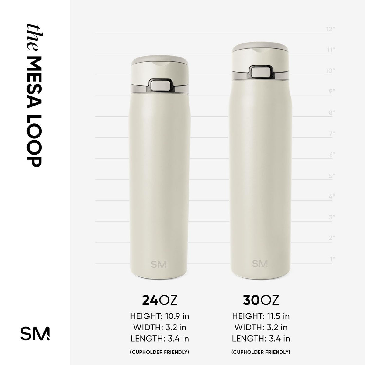 Water Bottle with Straw & Handle (24 Ounces / -Cashew)