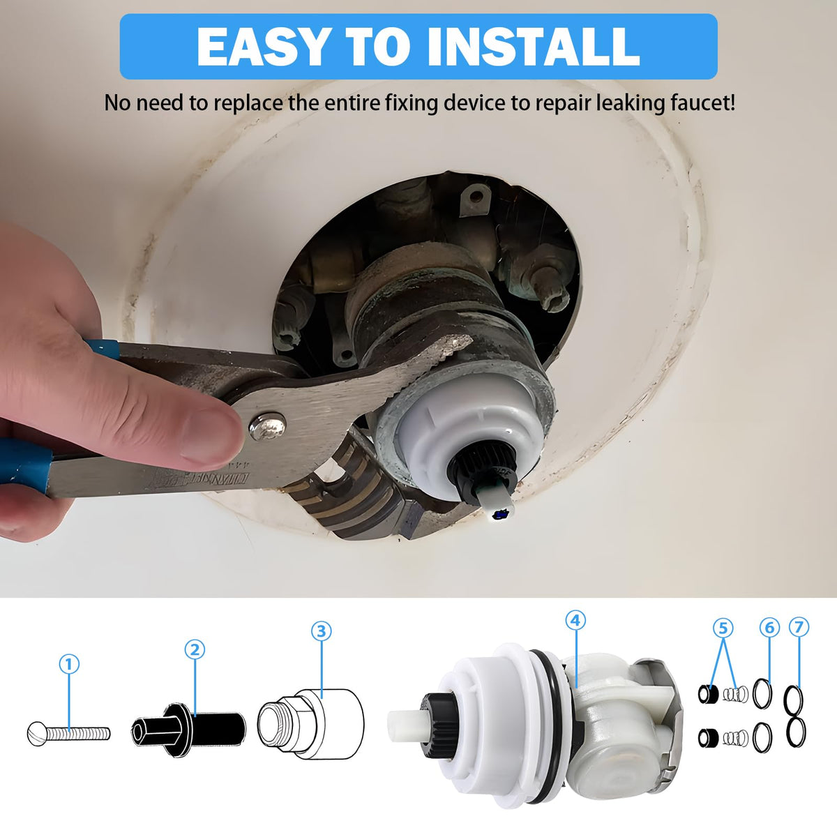 RP32104 Shower Cartridge Compatible with Delta Monitor 1700 Series Showers (RP32104)
