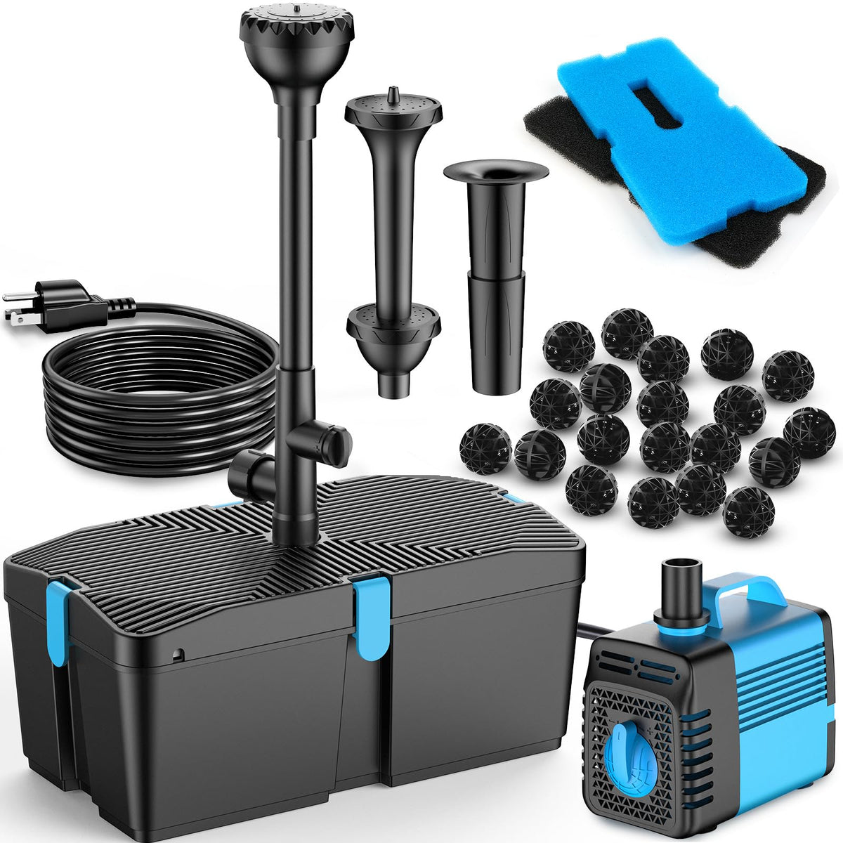 Pond Filters for Outdoor Ponds (60w 820gph)