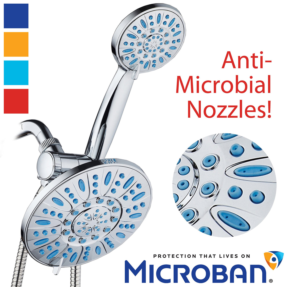 Antimicrobial (Chrome / Wave Blue Jets)