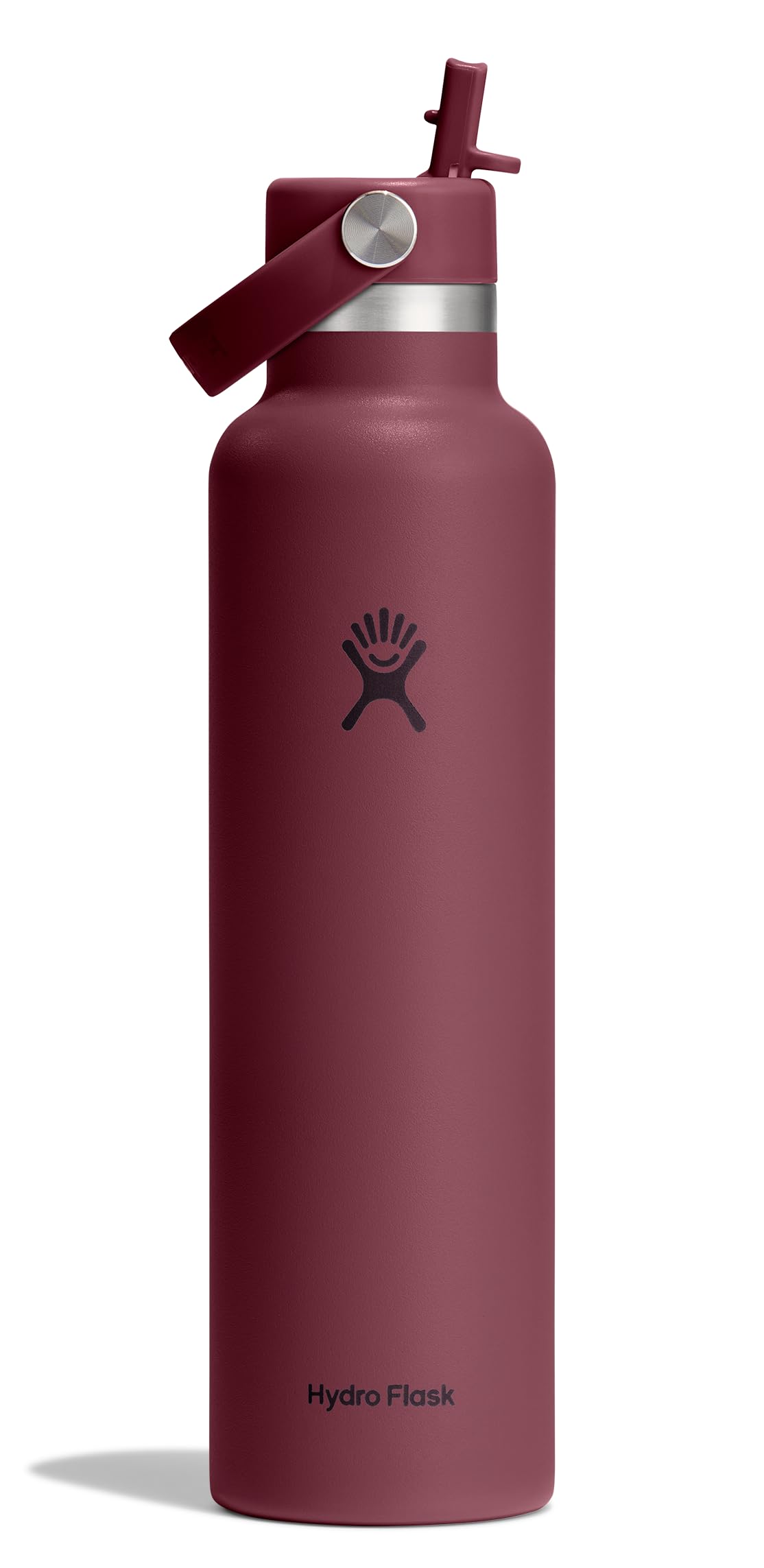Water Bottle Insulated Stainless Steel (24 Oz / Burgundy)
