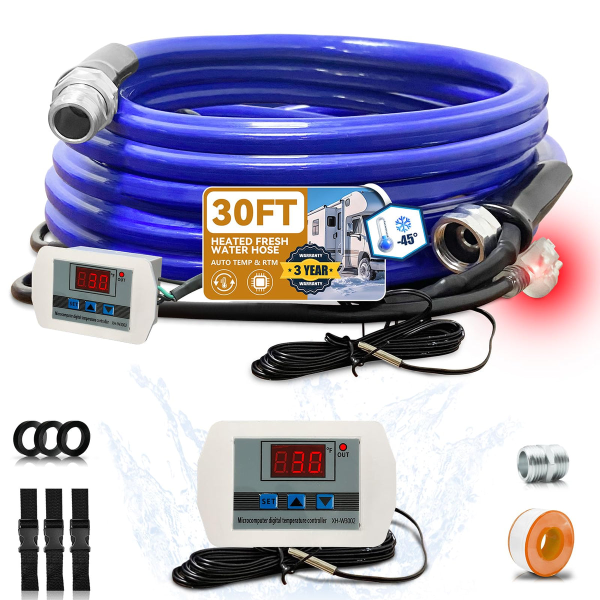Heated RV Water Hose 30FT (30FT)