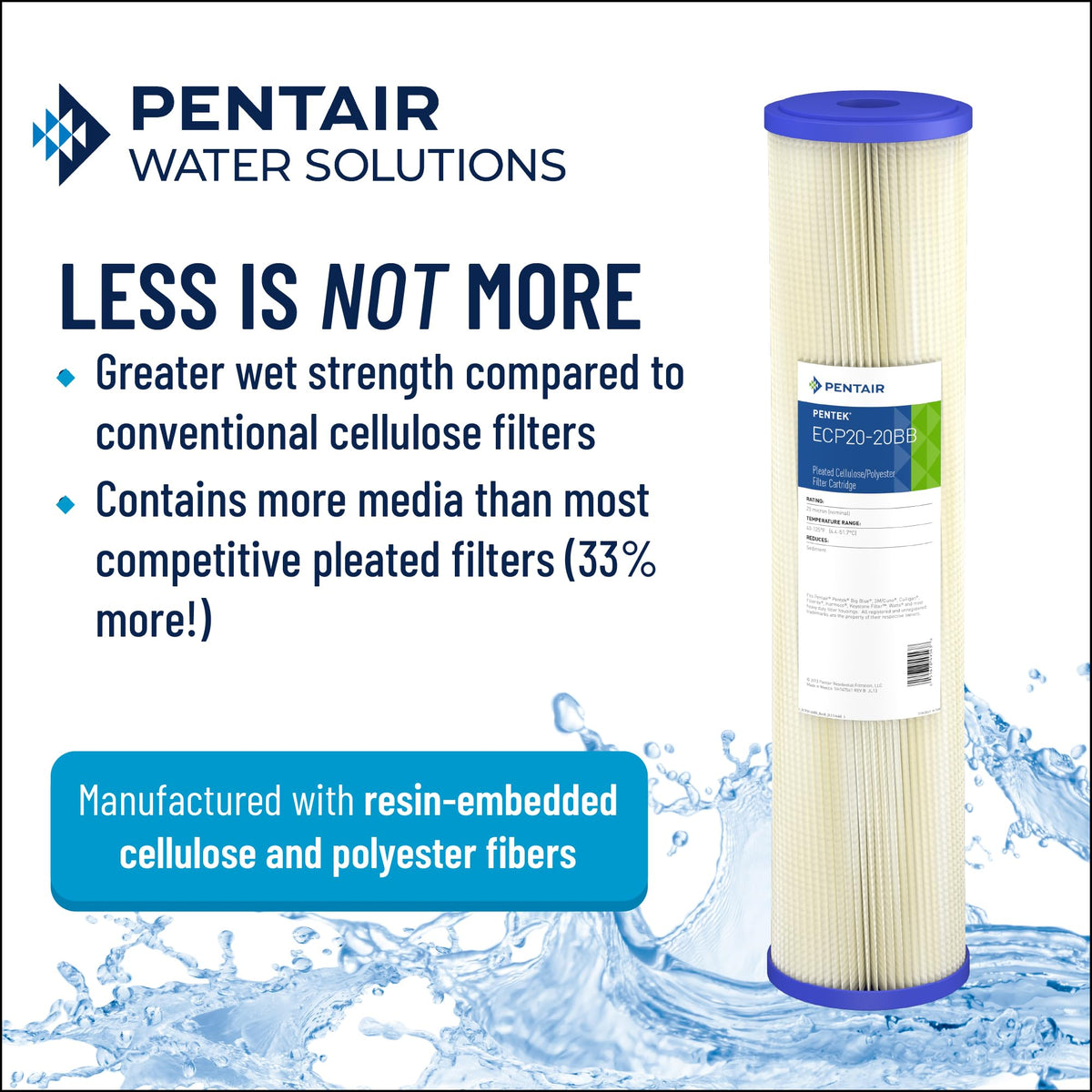 Pentair Pentek ECP5 (5 Micron / 6 Count (Pack of 1))