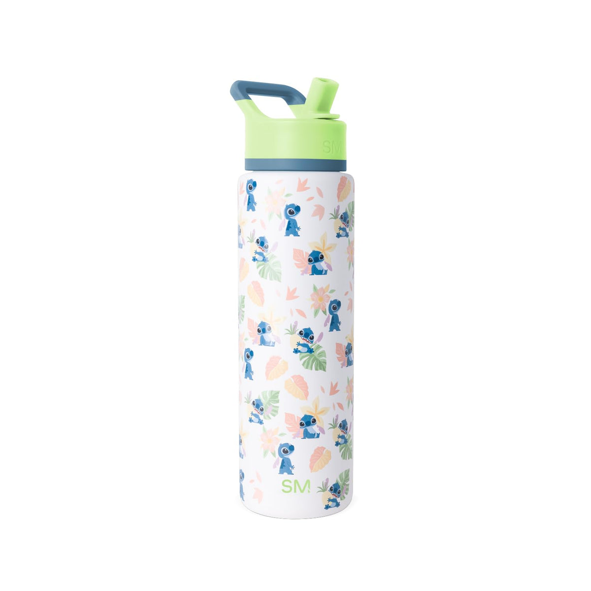 Disney Stitch Water Bottle with Straw (30oz Water Bottle / -Disney: Stitch Paradise)