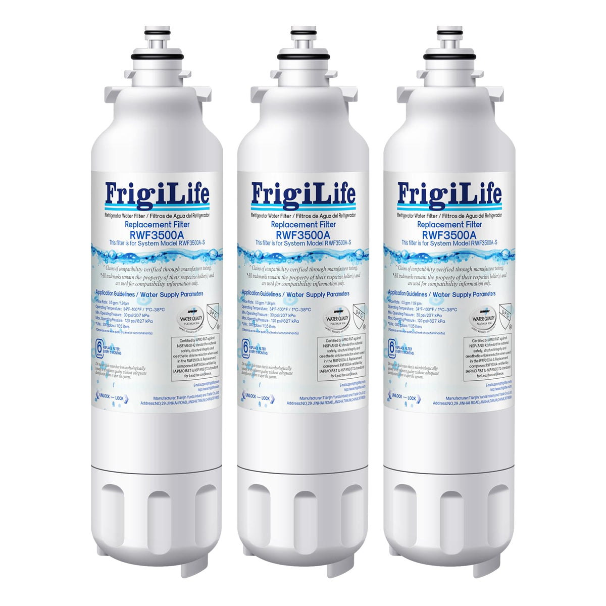 ADQ73613401 Refrigerator Water Filter (3 Count (Pack of 1))