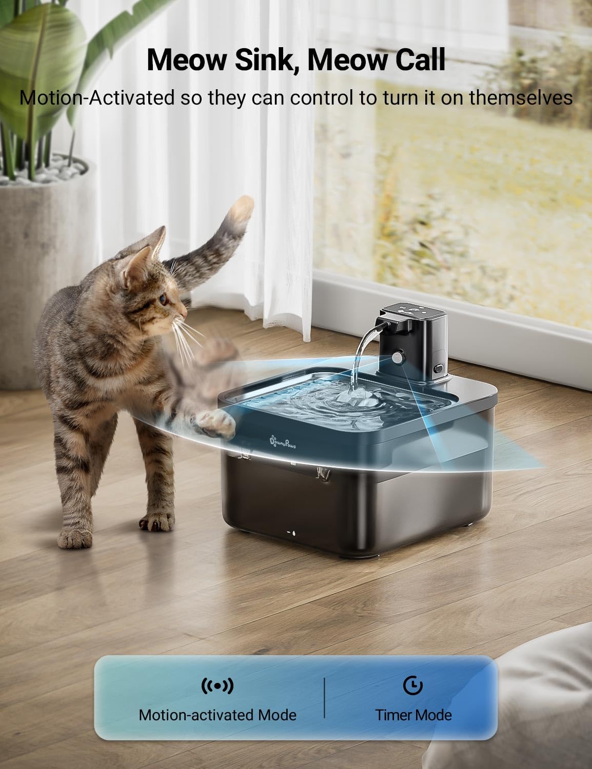 Cat Water Fountain Cordless (Black / Pro)