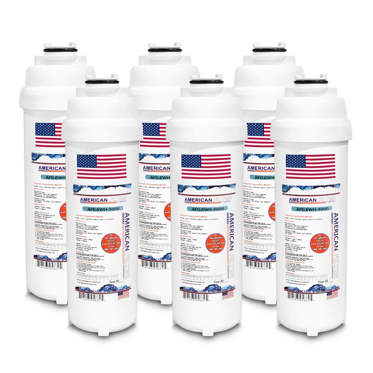 AFC® water filter (Pack of 6)