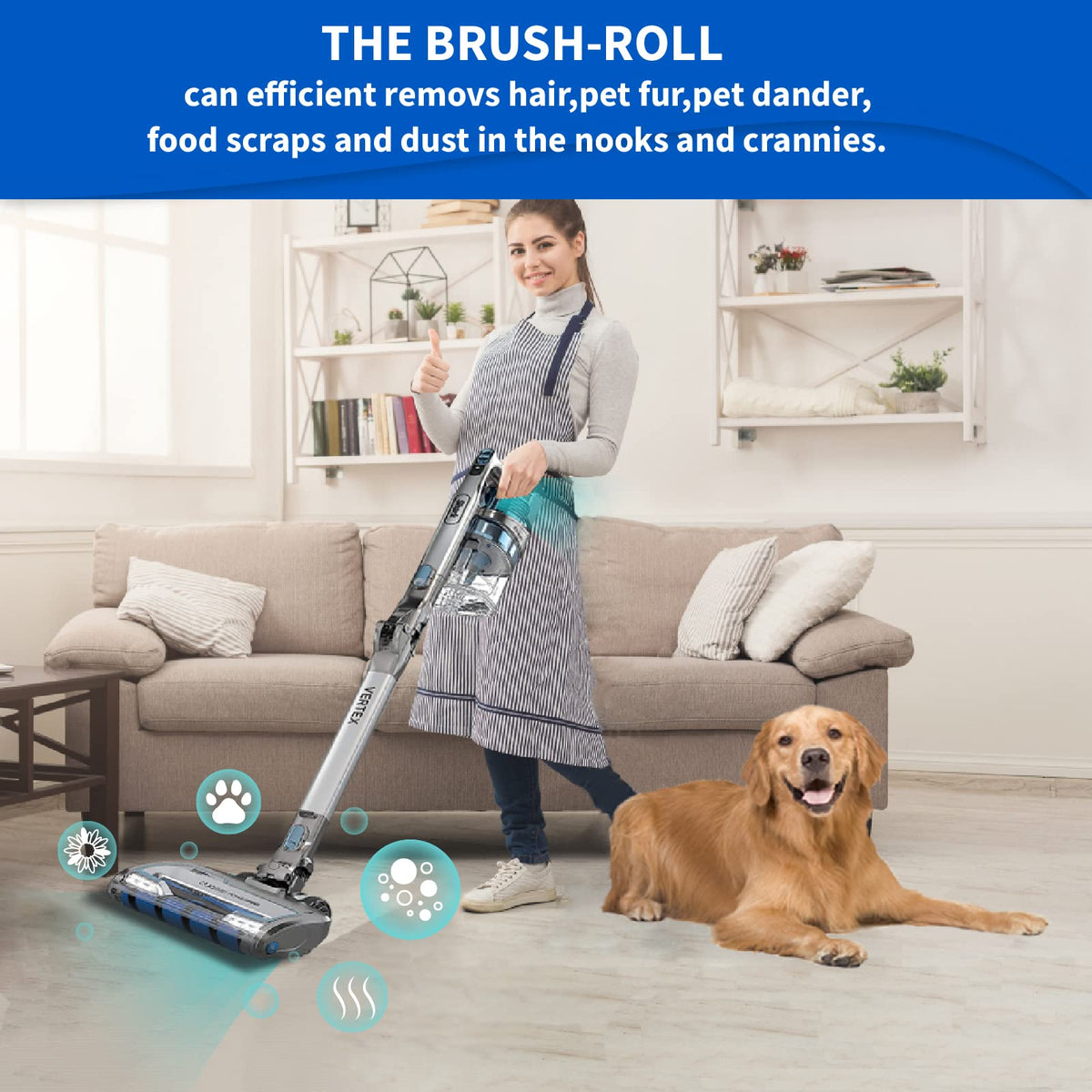 IZ462H Brush & Filter Kit for Shark Vertex Stick Vacuum (12P)