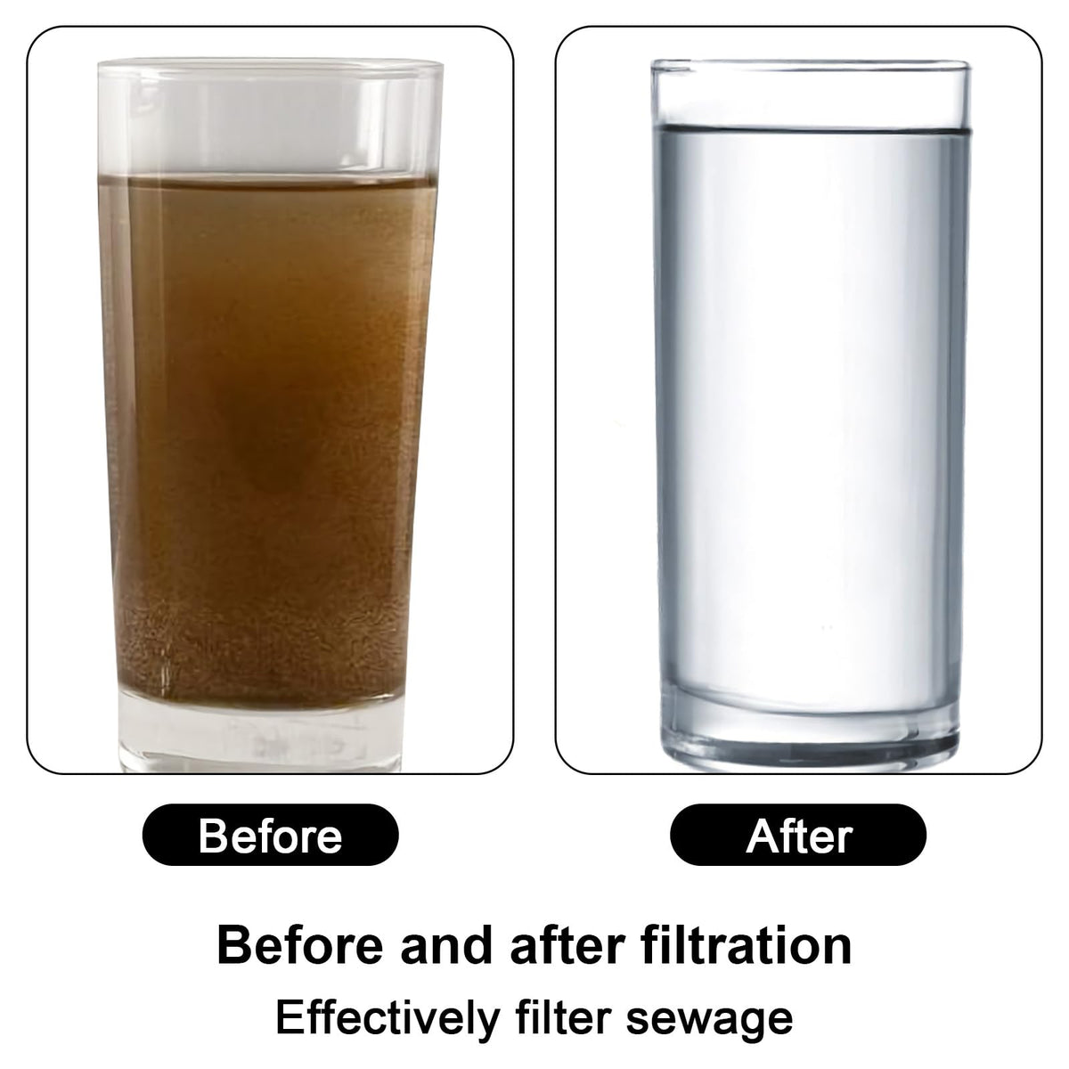 Water Filter Camping (Black)