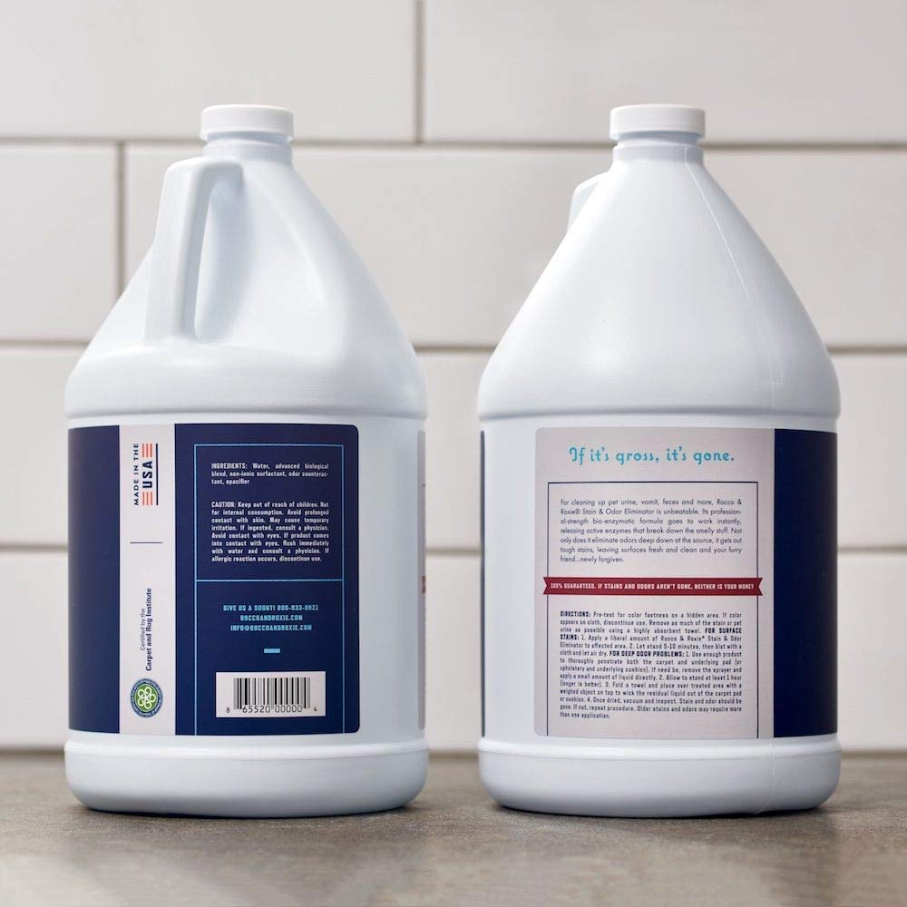 Rocco & Roxie Enzyme Stain & Odor Eliminator (128 Fl Oz (Pack of 1))