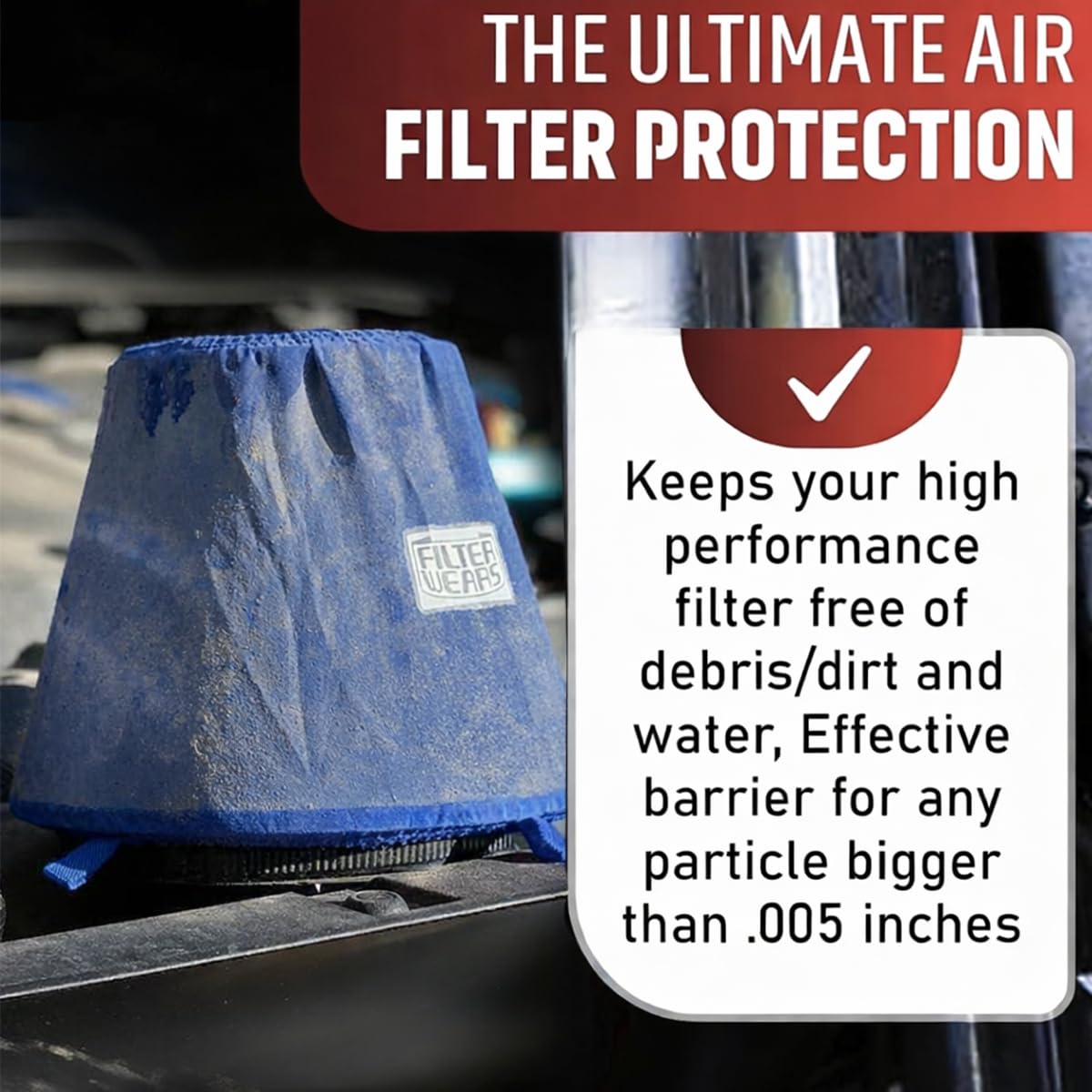 F154L Universal Water Repellent Cold Air Intake Pre (Blue)
