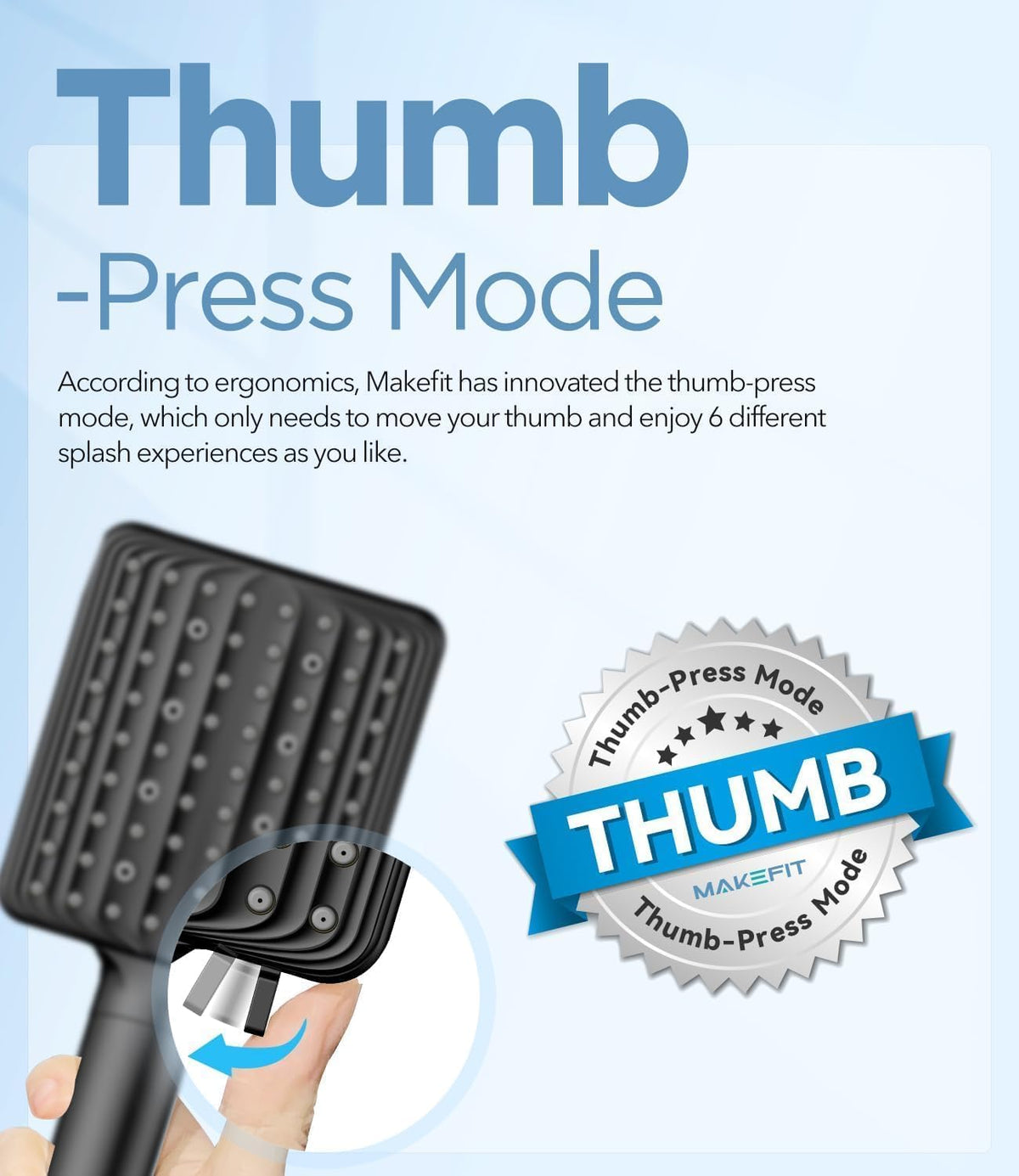 Filtered Shower Head with Handheld (Black)