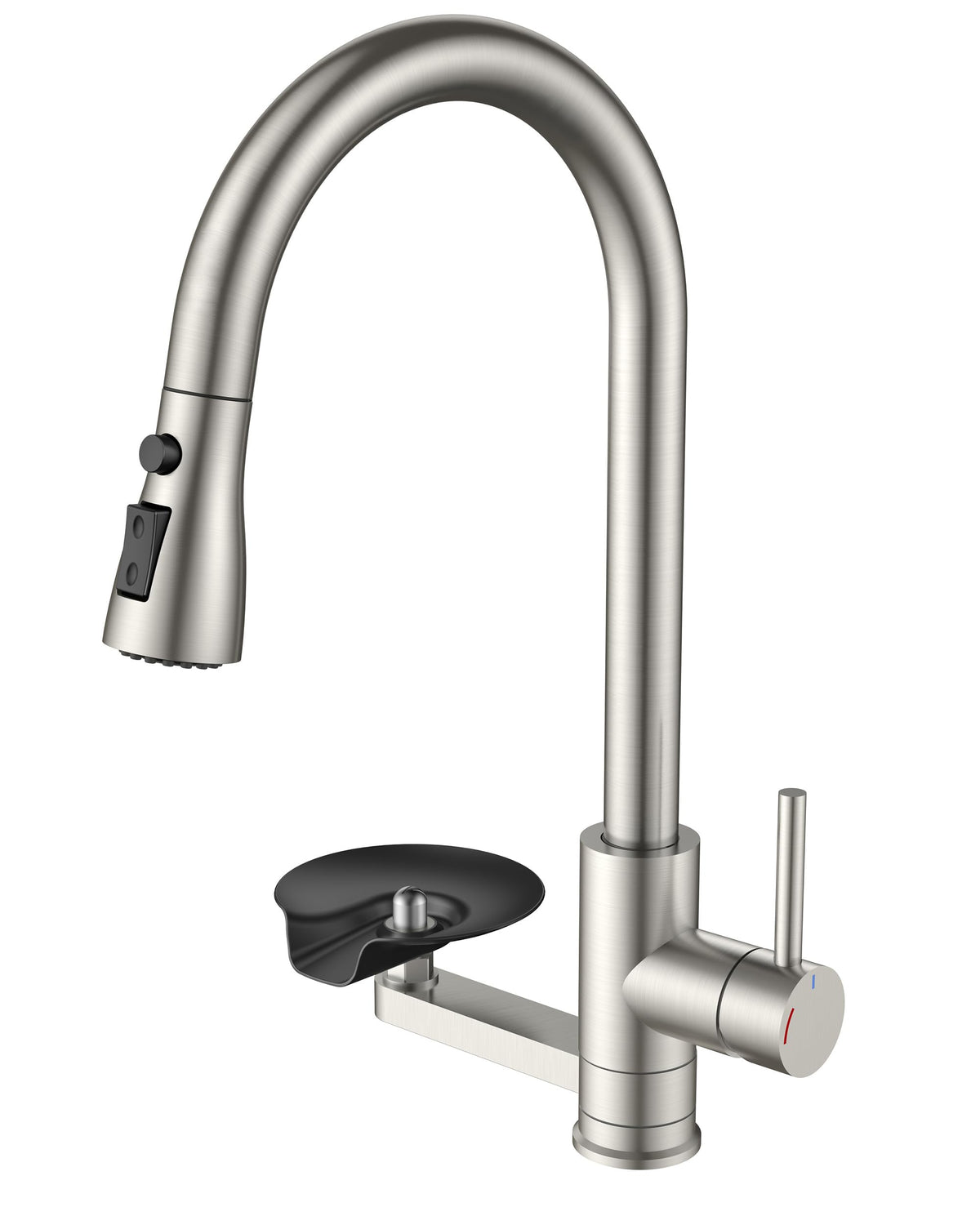 Kitchen Faucet with Cup Washer (Stainless Steel)