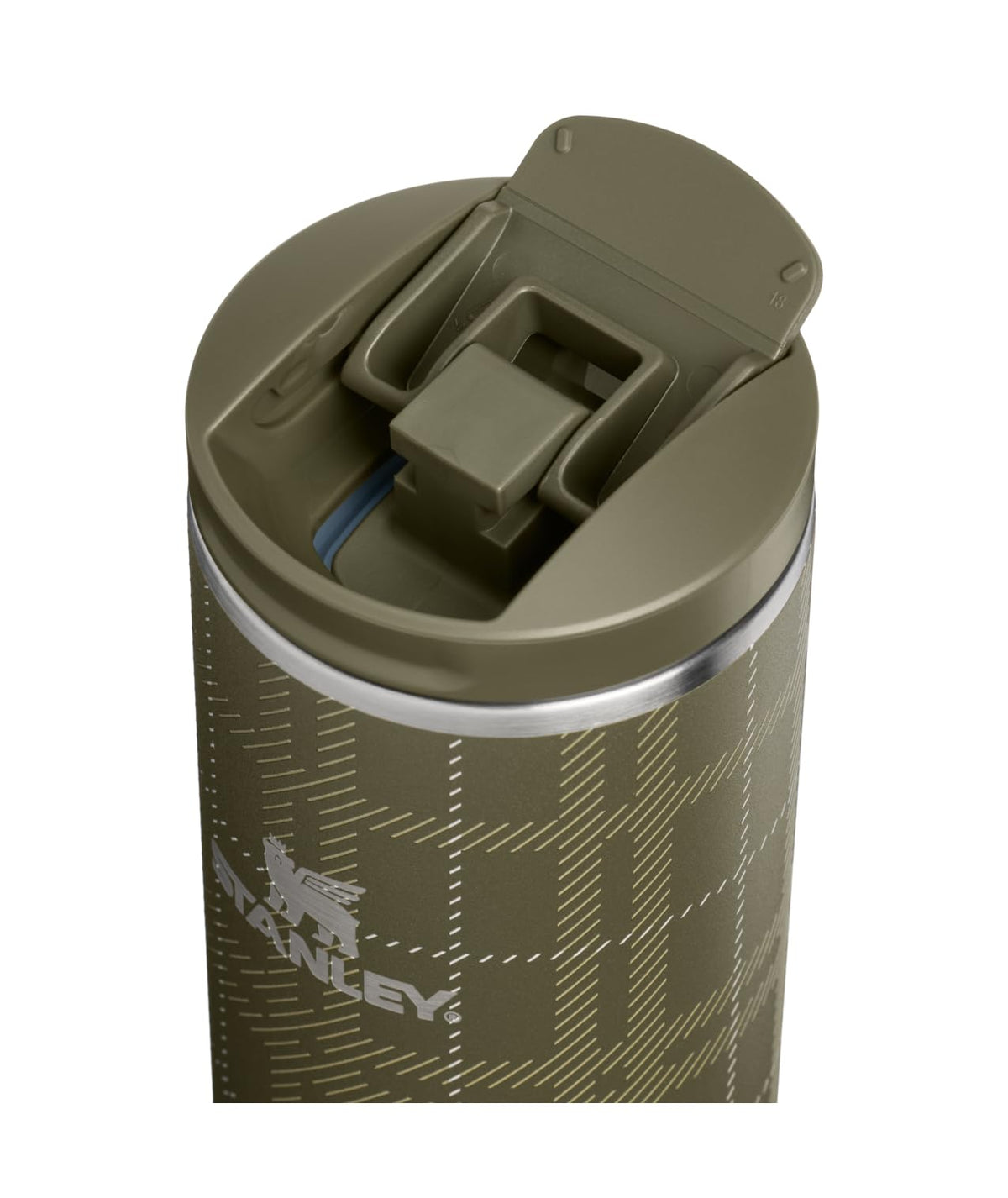 Transit Flip Top Mug (Peat Moss Plaid / 16 Ounces)