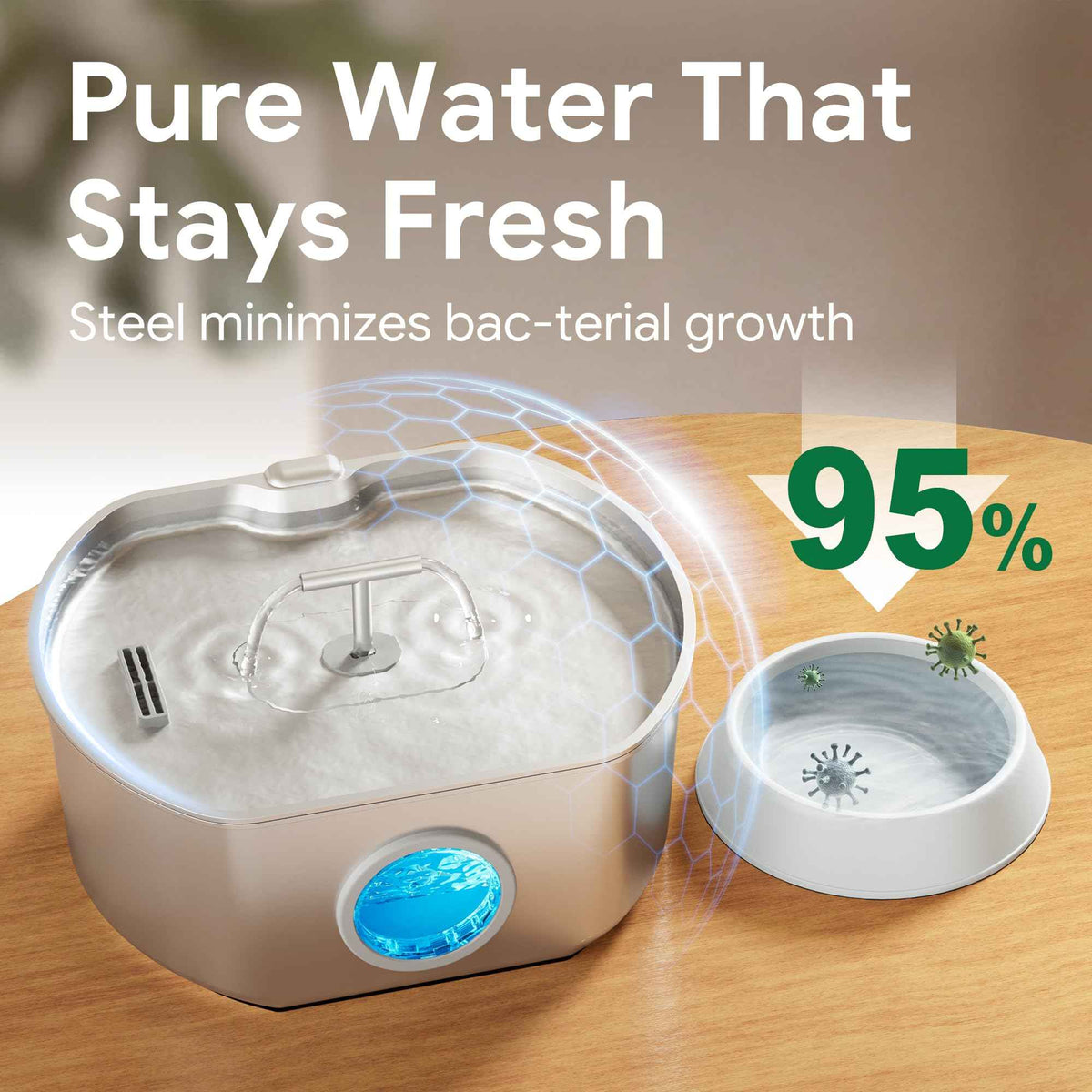 Cat Water Fountain Stainless Steel