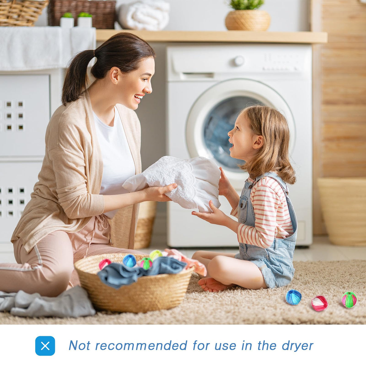 12 Pieces Pet Hair Remover for Laundry (Stylish Color)
