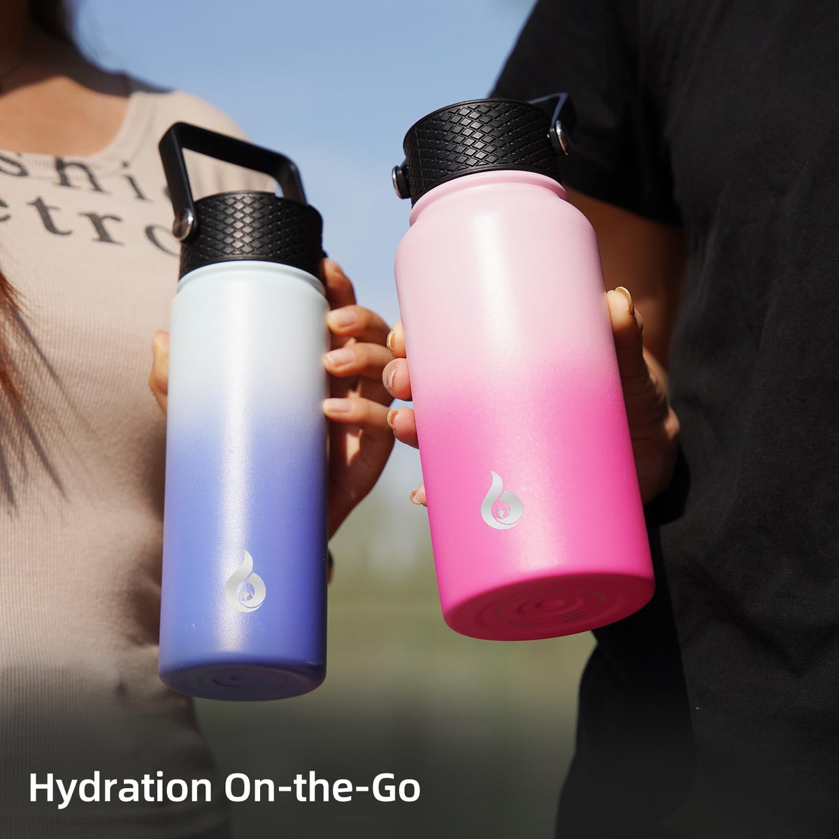 40oz Insulated Water Bottle with Straw Lid (40 Ounces / Midnight)