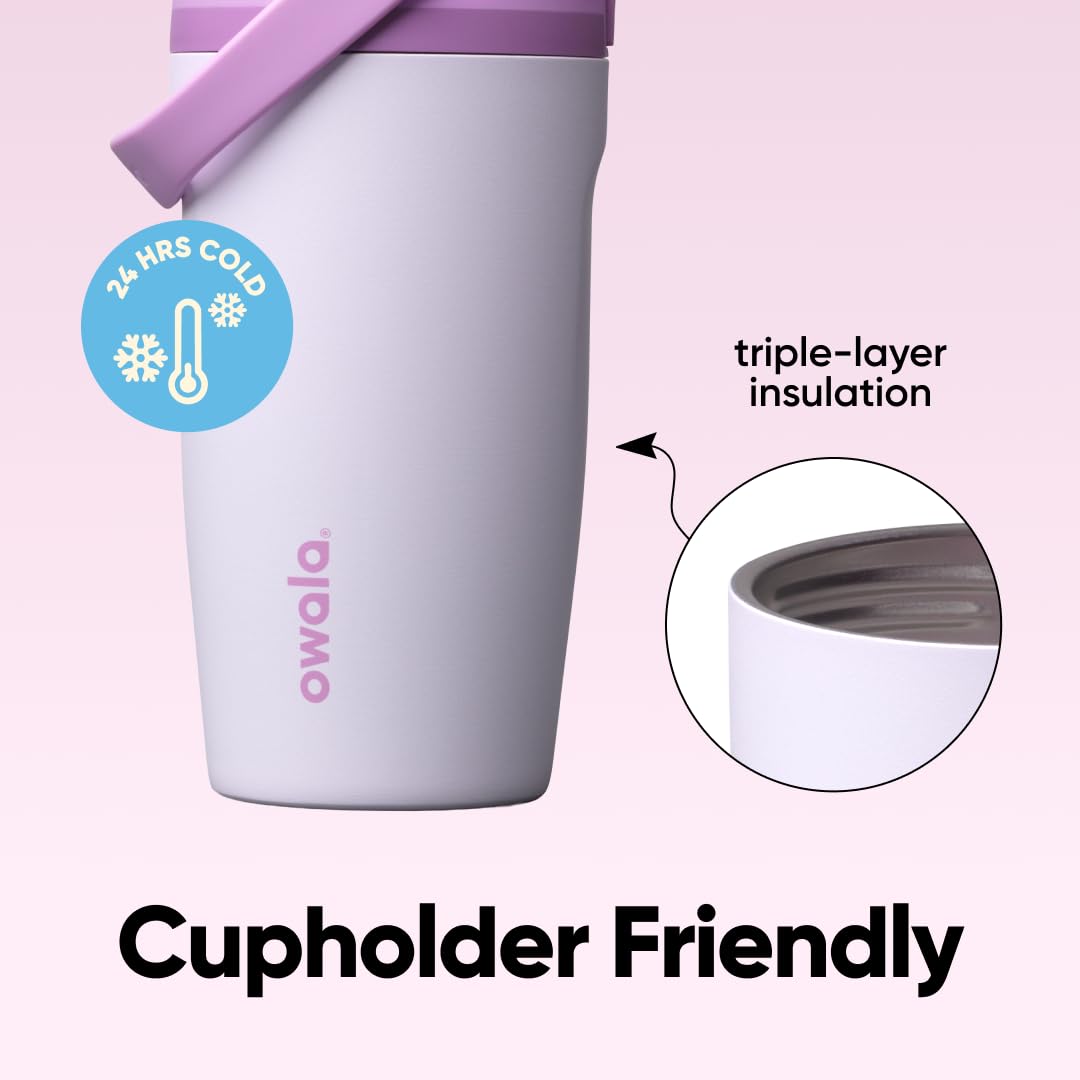 FreeSip Sway Stainless Steel Water Bottle 18 oz Lilac You A lot (Lilac You A Lot)