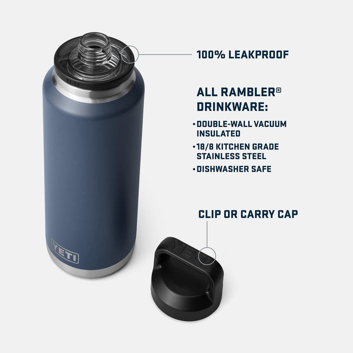 Rambler 46 oz Bottle (Black)