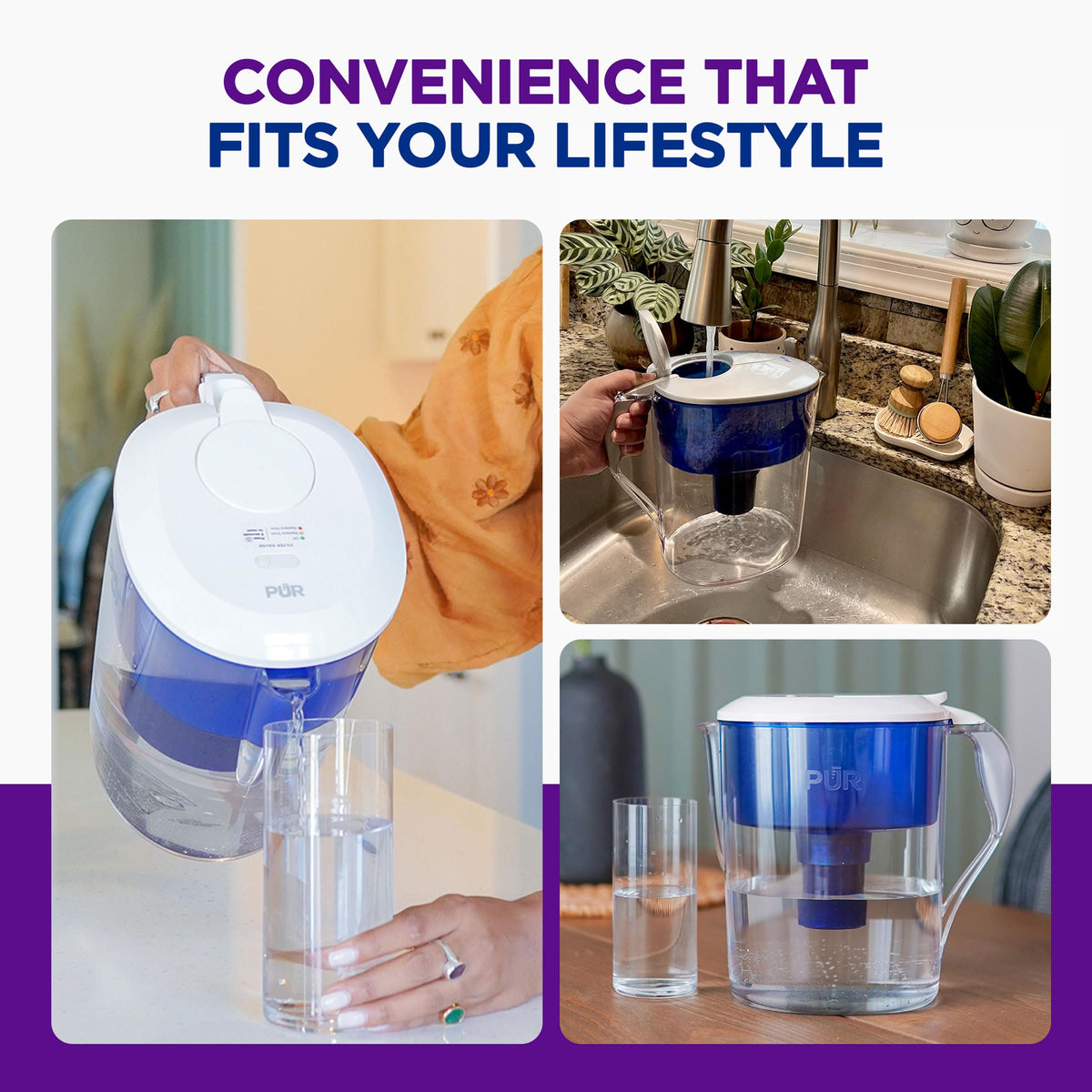 11 Cup Water Pitcher (PUR Faster Filter)