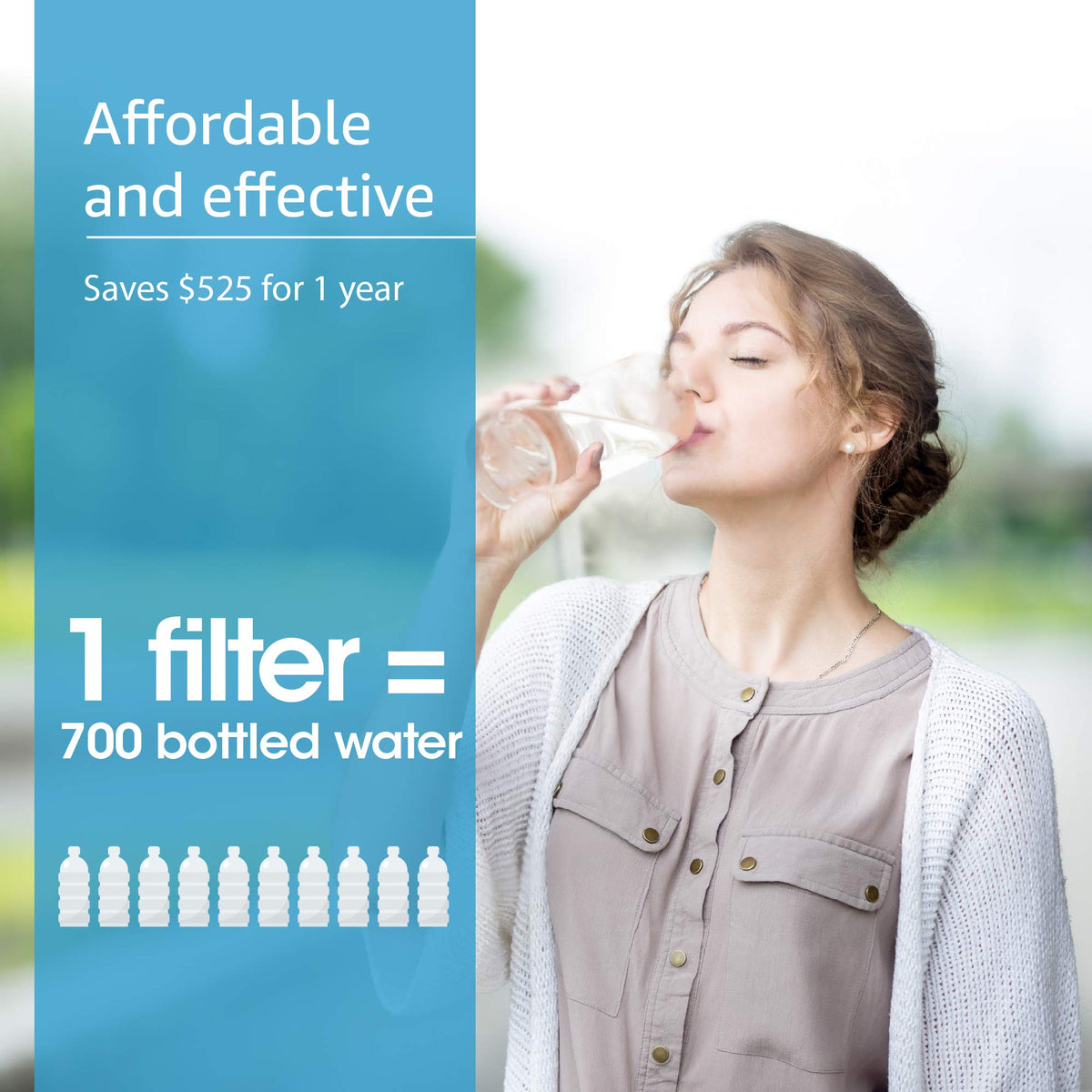 Faucet Water Filter (Chrome / 3 Count (Pack of 1))
