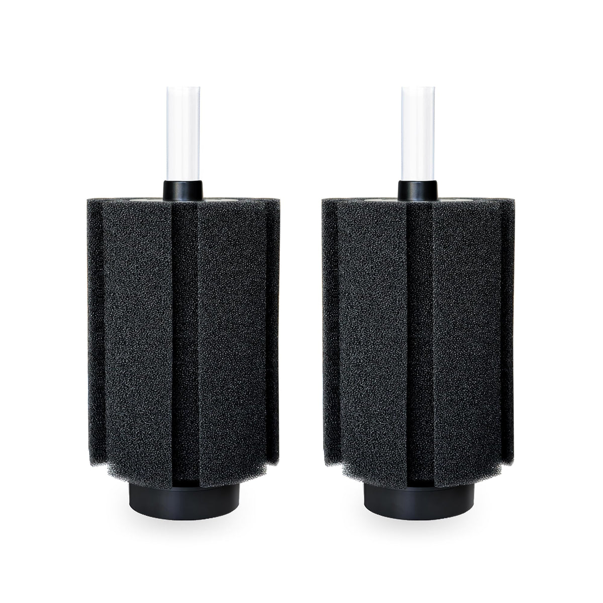 100 120 Gal Large Aquarium Sponge Filter with Air Stone and Ceramic Media (Large(2 Pack) for 80-150 Gal)