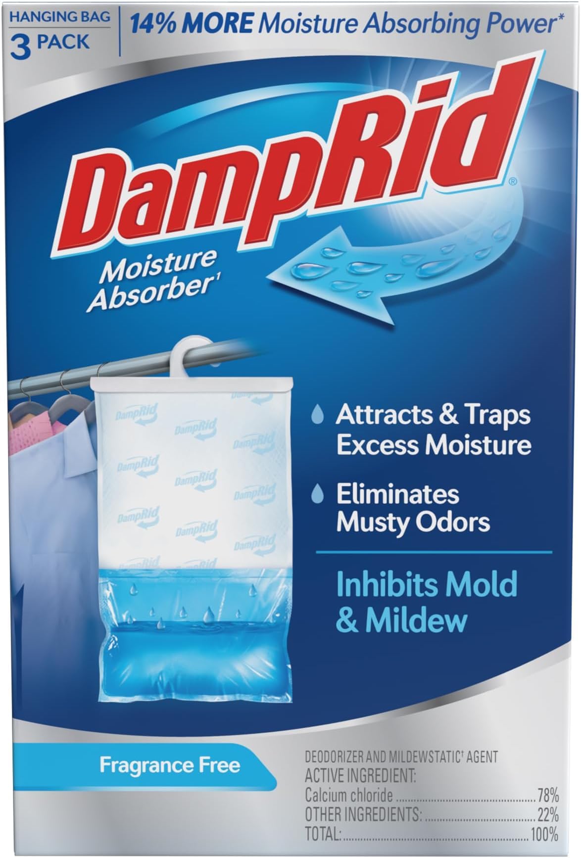 Fragrance Free Hanging Moisture Absorber