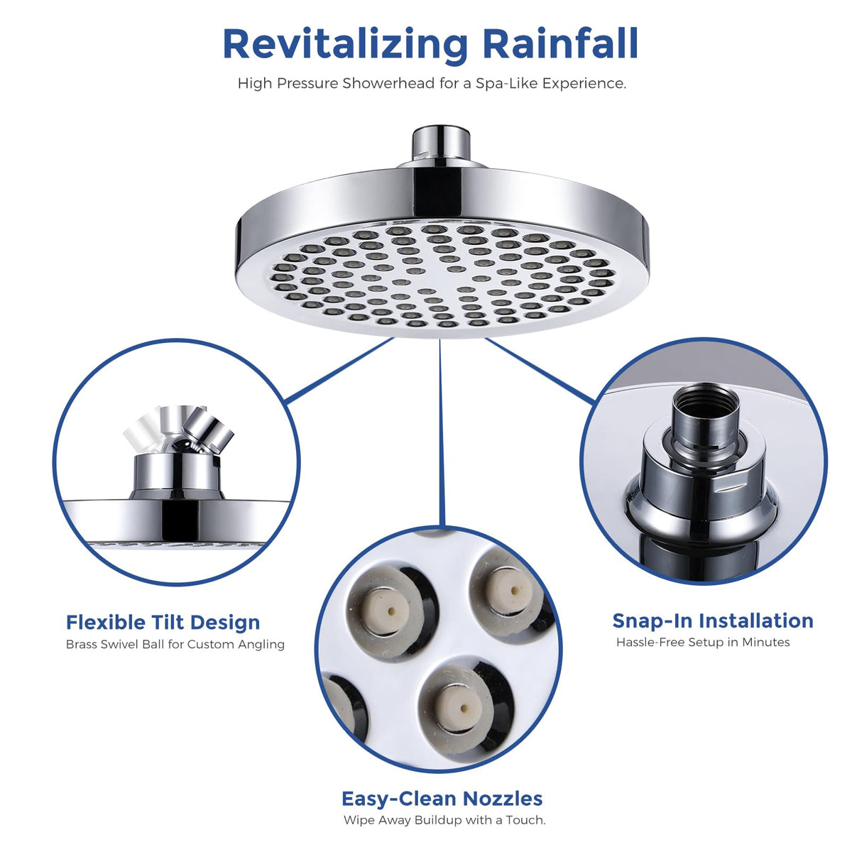 Filtered Shower Head with 23 Stage Water Softner (Chrome 23 Stage)