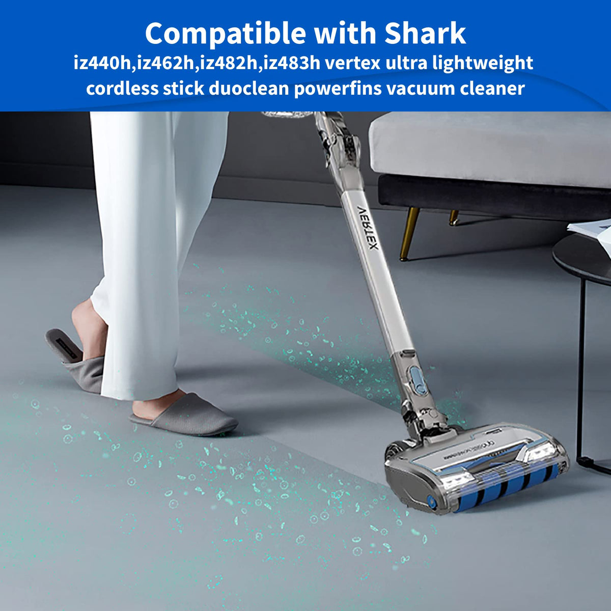 IZ462H Brush & Filter Kit for Shark Vertex Stick Vacuum (12P)