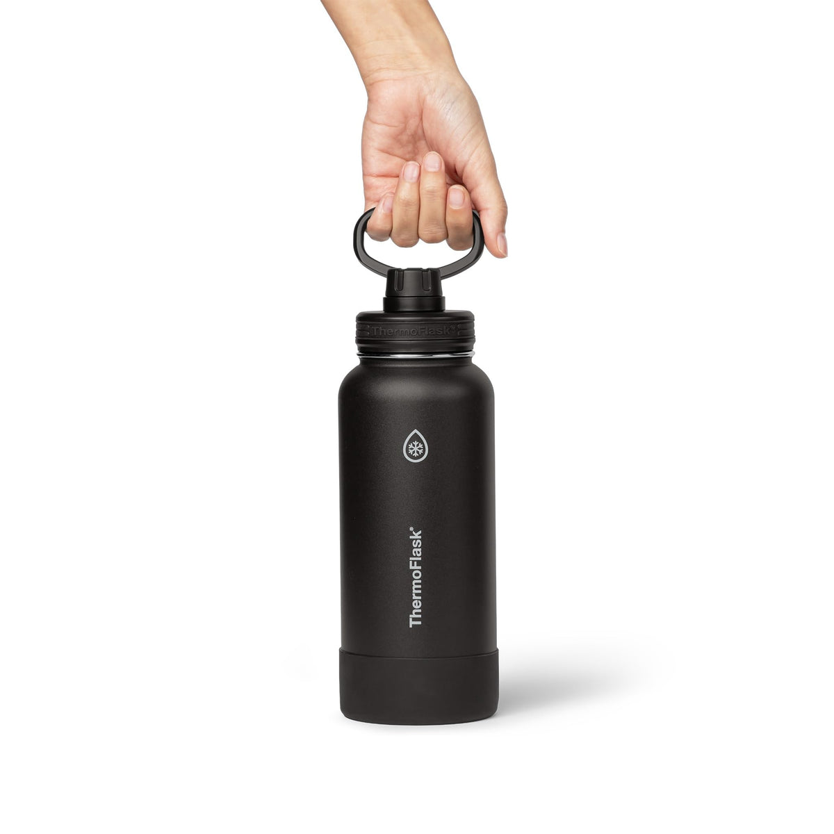 Insulated Water Bottles (32 Ounces / Black / Sand)