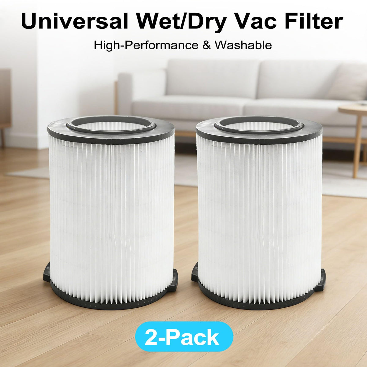 VF4000 Replacement Filter for Ridgid Shop Vac Filter (White-VF4000)