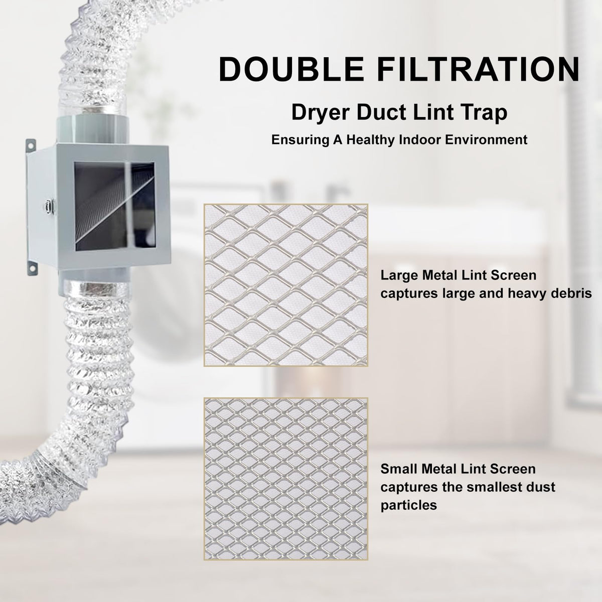 Dryer Duct Lint Trap
