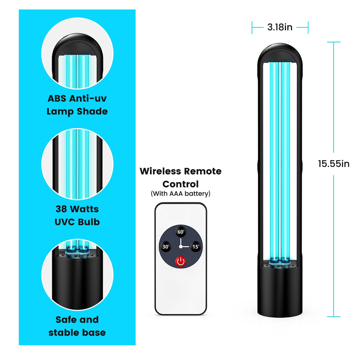 UV Light Sanitizer (Round - 1 Pack)