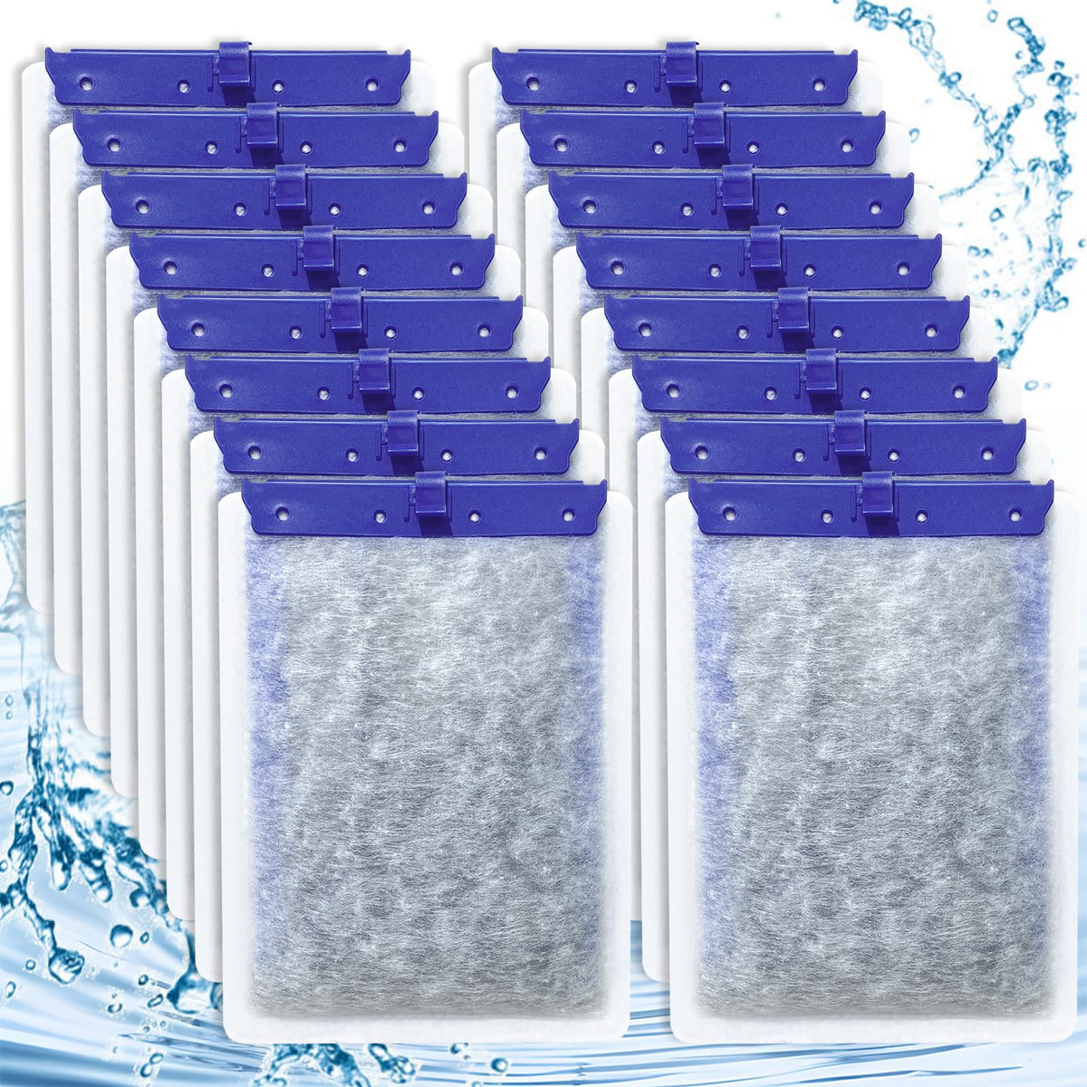 16Pk Filter Cartridges Compatible with Tetra Whisper Large (Large,16 Pack)