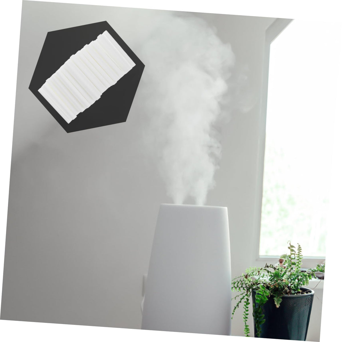 50pcs Cotton Sticks Diffuser for Essential Oils Humidifier Filters Humidifier Car Accessory White (10.00X1.00X1.00CM)