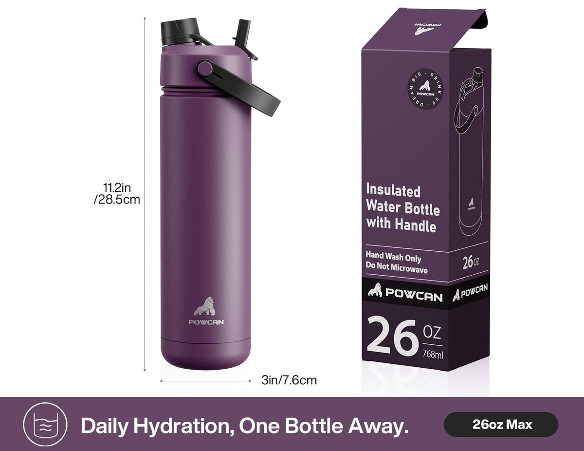 26 oz Insulated Water Bottle (Mulberry / 26 Ounces)
