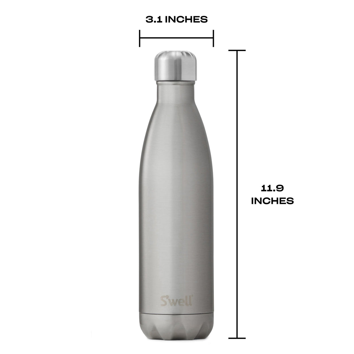 Vacuum Insulated Stainless Steel Water Bottle 25 oz Silver Lining (Silver Lining / 25 Ounces)