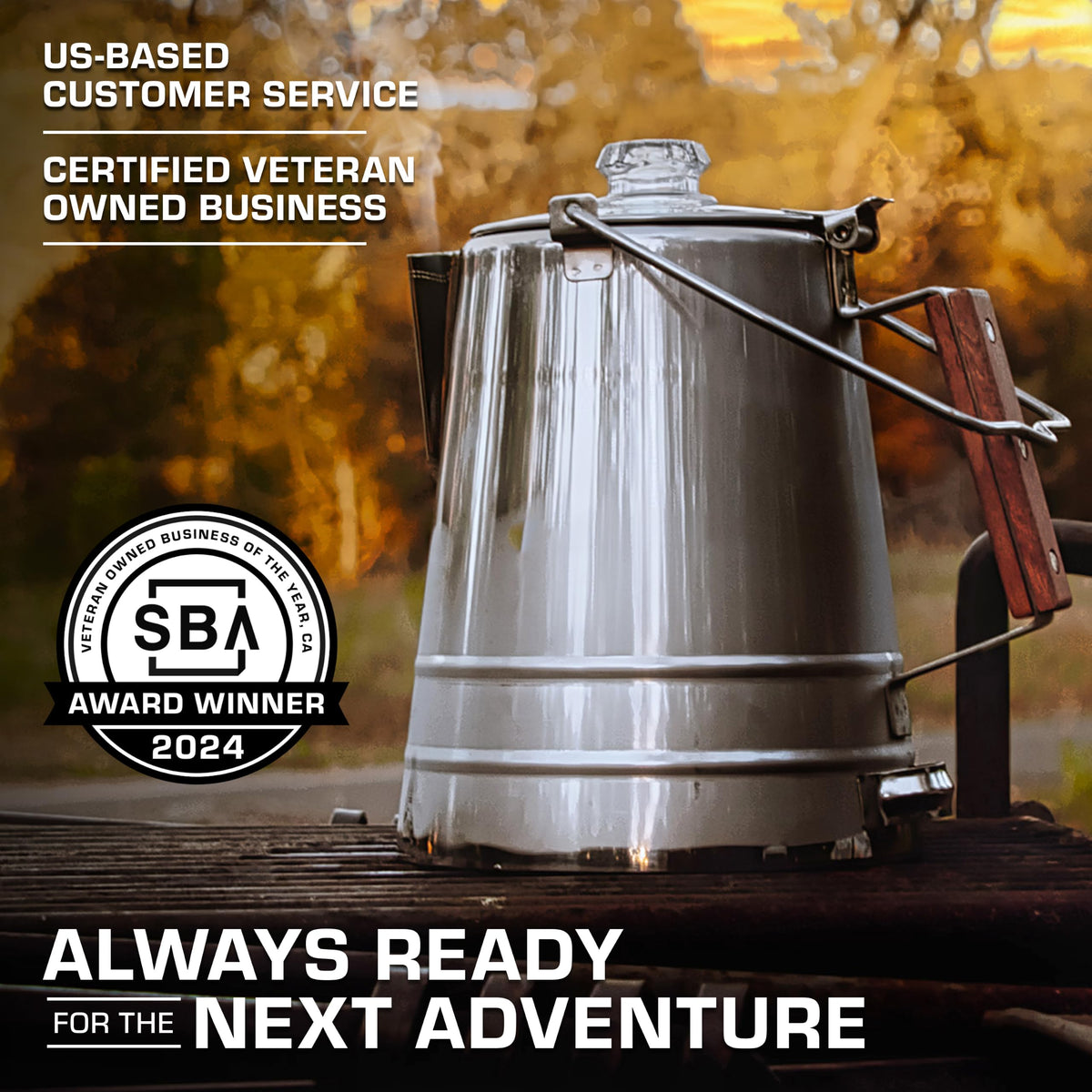 Butte Coffee Percolator Camping (Stainless Steel / 14 CUP)